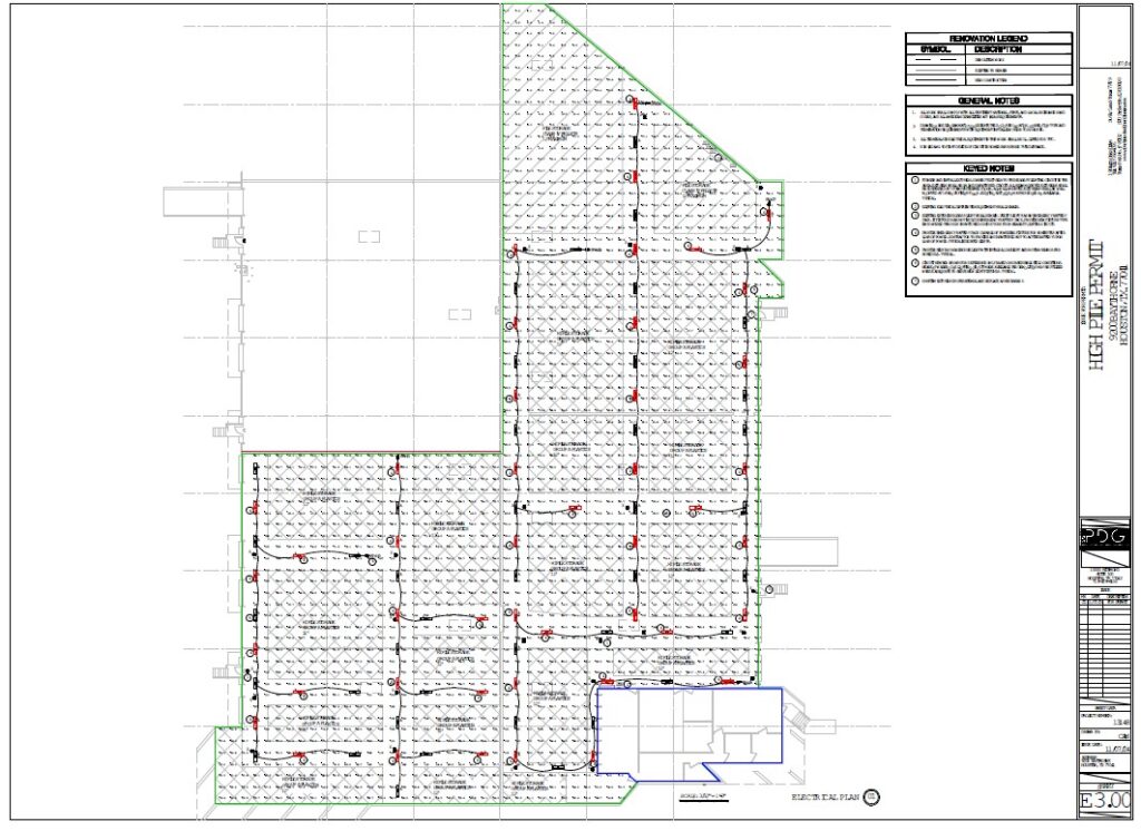 High Pile Warehouse LED Lighting Design