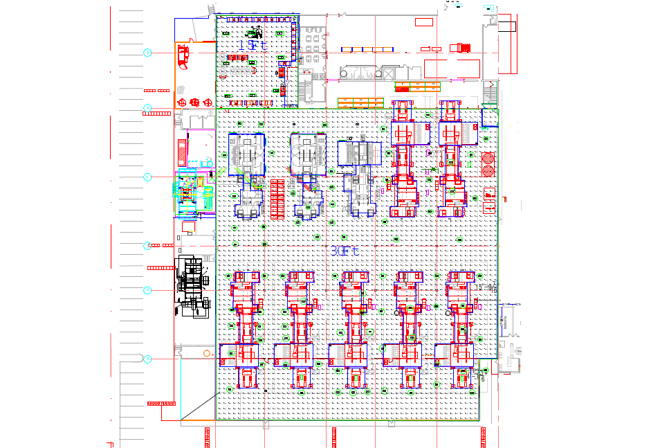 Building 1 CAD/DWG Industrial LED Lighting Design for Starpak Facility at W Wingfoot Road - Texas